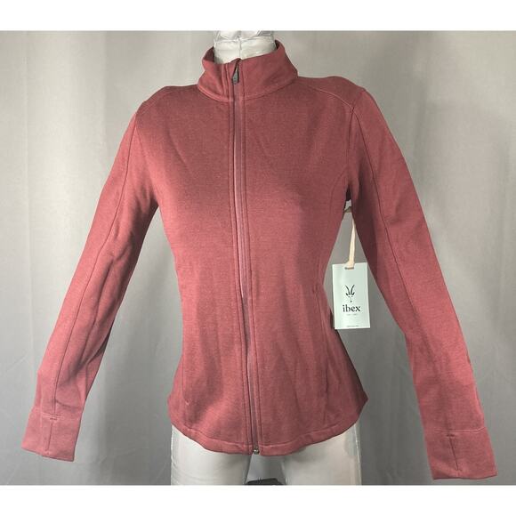 Ibex Shak Jacket Women's Small Plum Pie Zipper Front - Picture 1 of 8